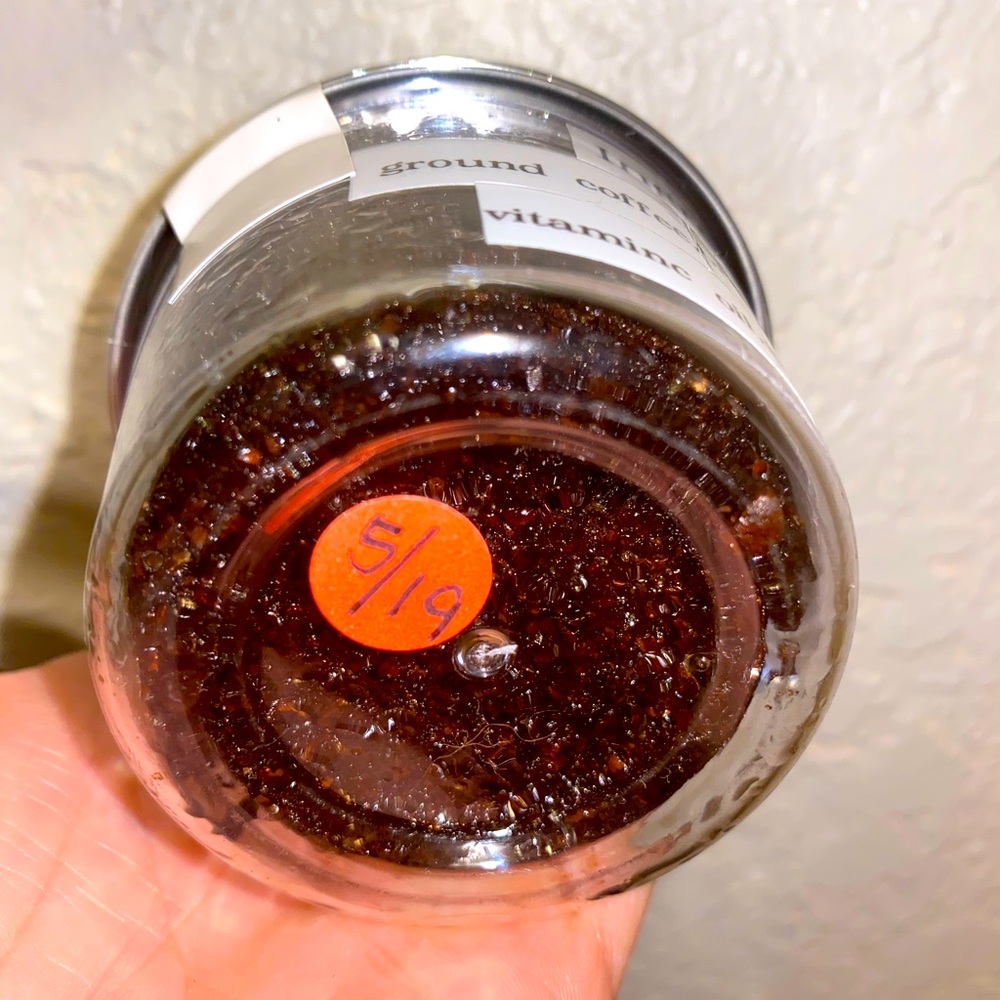 Organic coffee scrub